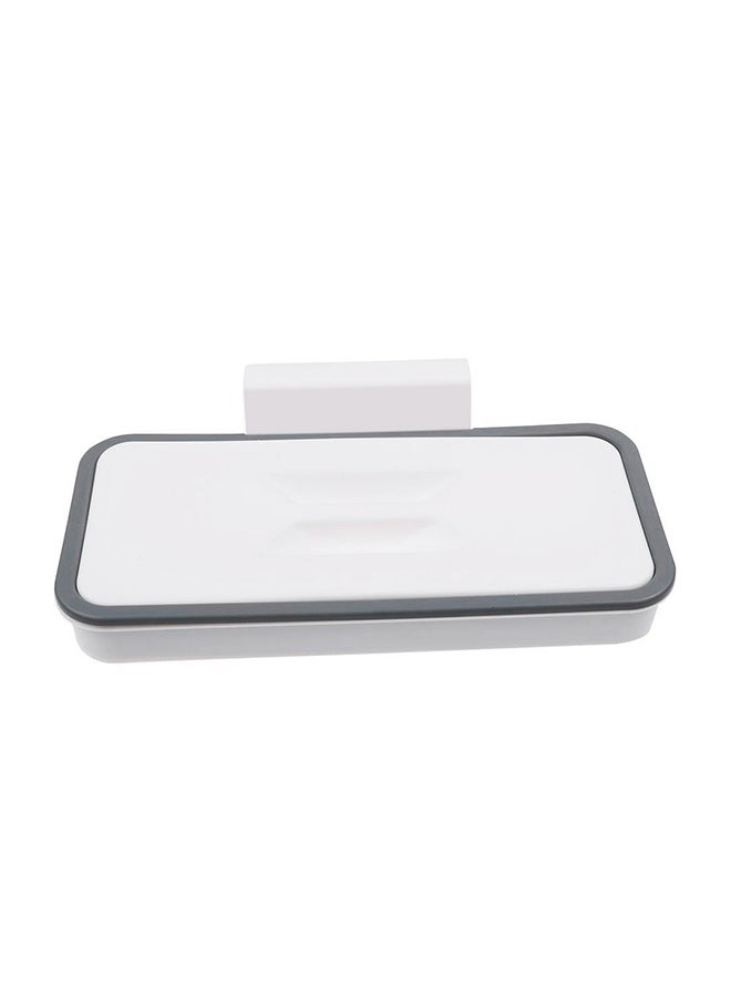 Trash Bag Holder in White/Grey, Dimensions 24 x 11 x 5.5cm  - Image 1
