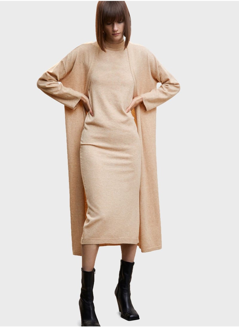 MANGO - Longline Knitted Cardigan - Image 1