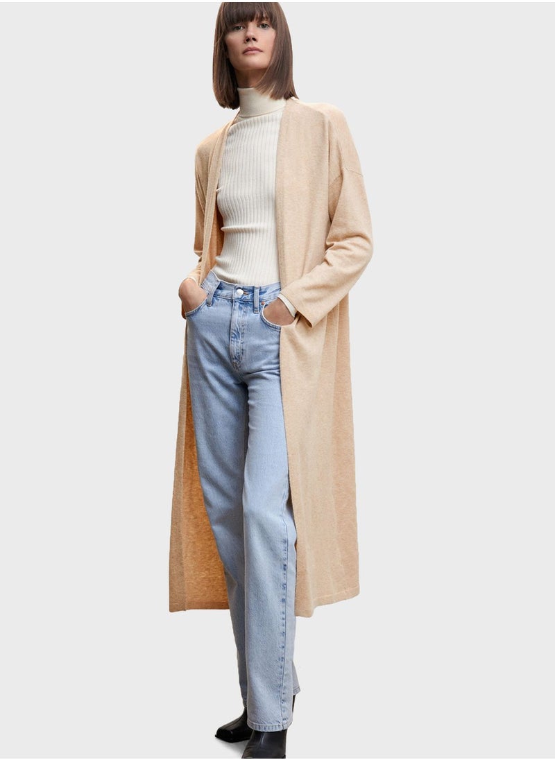 MANGO - Longline Knitted Cardigan - Image 1
