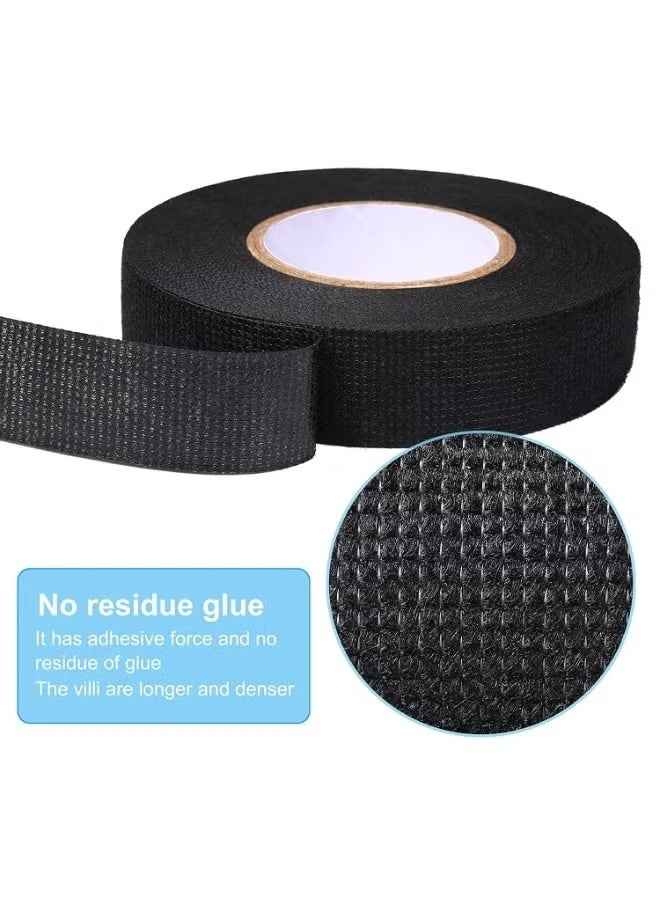 GIFT 3 Rolls Wire Loom Harness Tape, Wiring Harness Cloth Tape, Black Adhesive Fabric Tape for Automobile Electrical Insulation Protection Wire harnessing Noise Damping Heat Proof 19mm*15M - Image 3