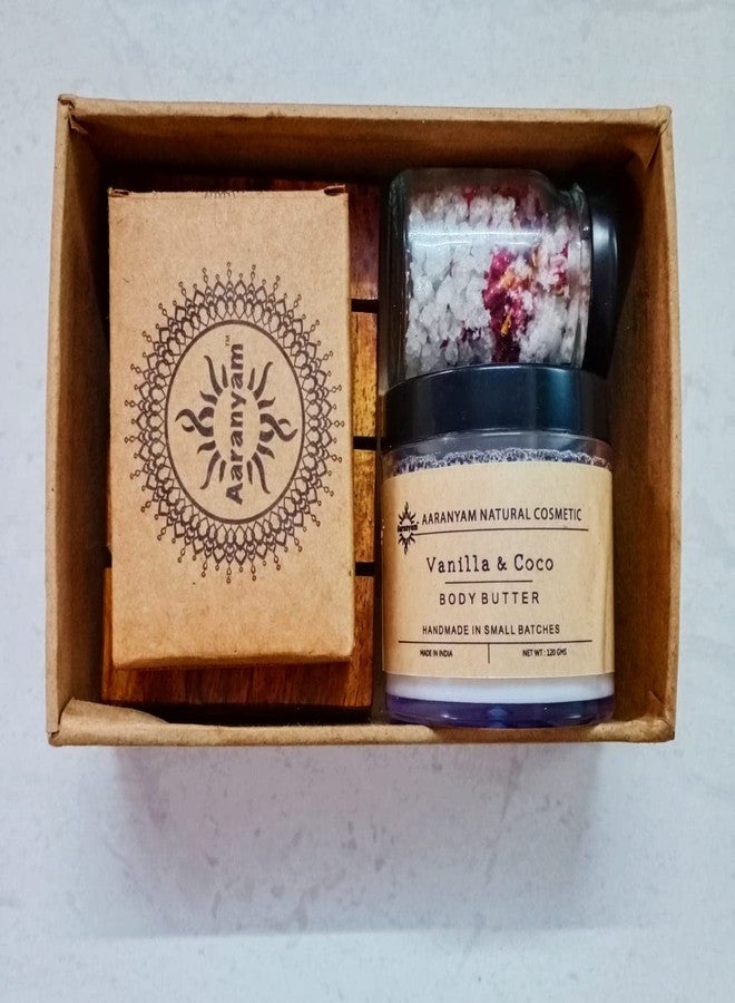 Aaranyam BLOSSOM -YOU Vanilla & coffee Spa gift Set for Women_great gift hamper for birthday, anniversary, festivals, party return gift. - Image 1