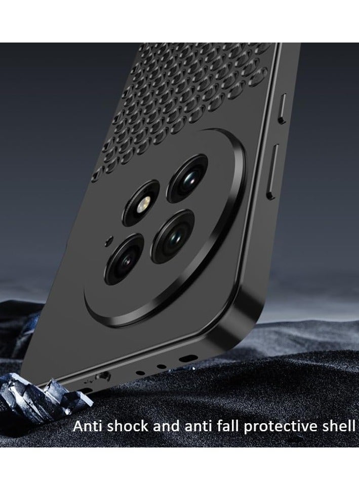 general Metal Elastic Buckle Case Compatible with Oneplus Ace 5 Pro, Aluminum Alloy Heat Dissipation Spring Buckle Anti Shock and Anti Drop Protective Cover - Image 2