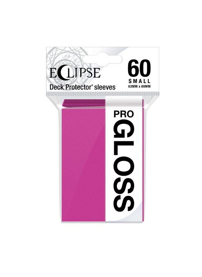 Ultra Pro Eclipse Gloss Small Sleeves 60 Count (Hot Pink) Protect All Your Gaming Cards Sports Cards And Collectible Cards With Ultra Pro'S Chromafusion Technology