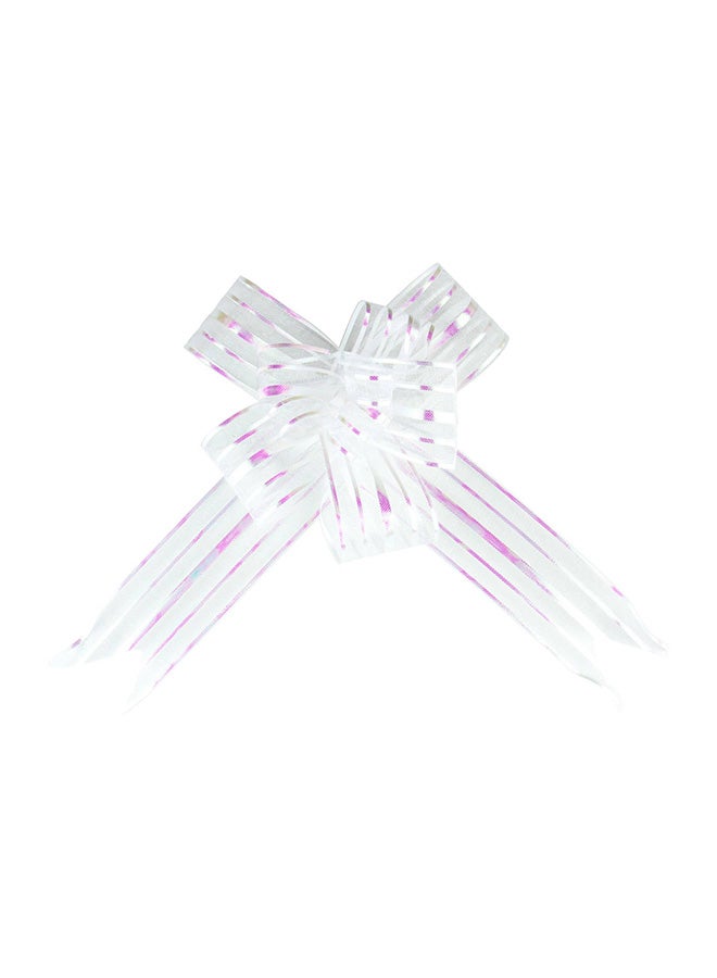 White Pull Ribbons 80cm 5