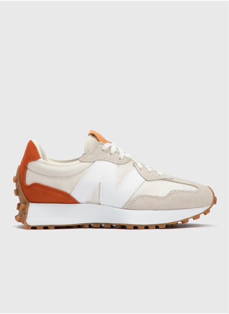NB NB Retro 327 Seasonal Classic Shoes Orange And White  - Image 1