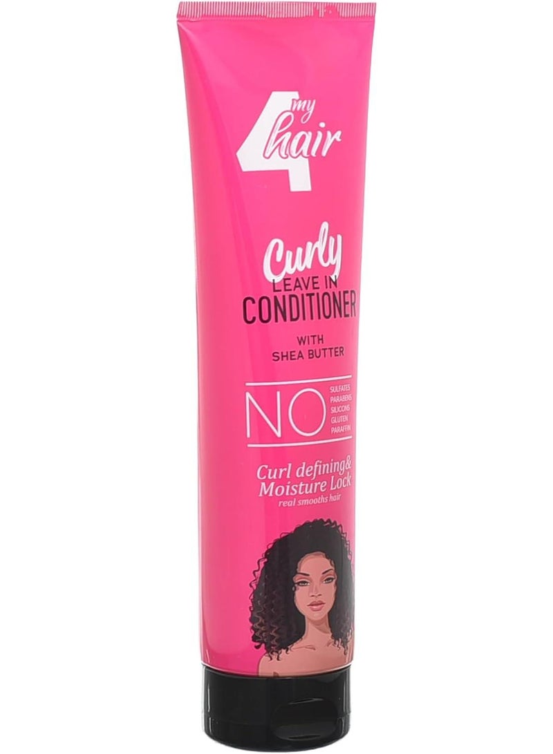 4 My Hair Curly Leave In Conditioner With Shea Butter - 250ml - Image 4