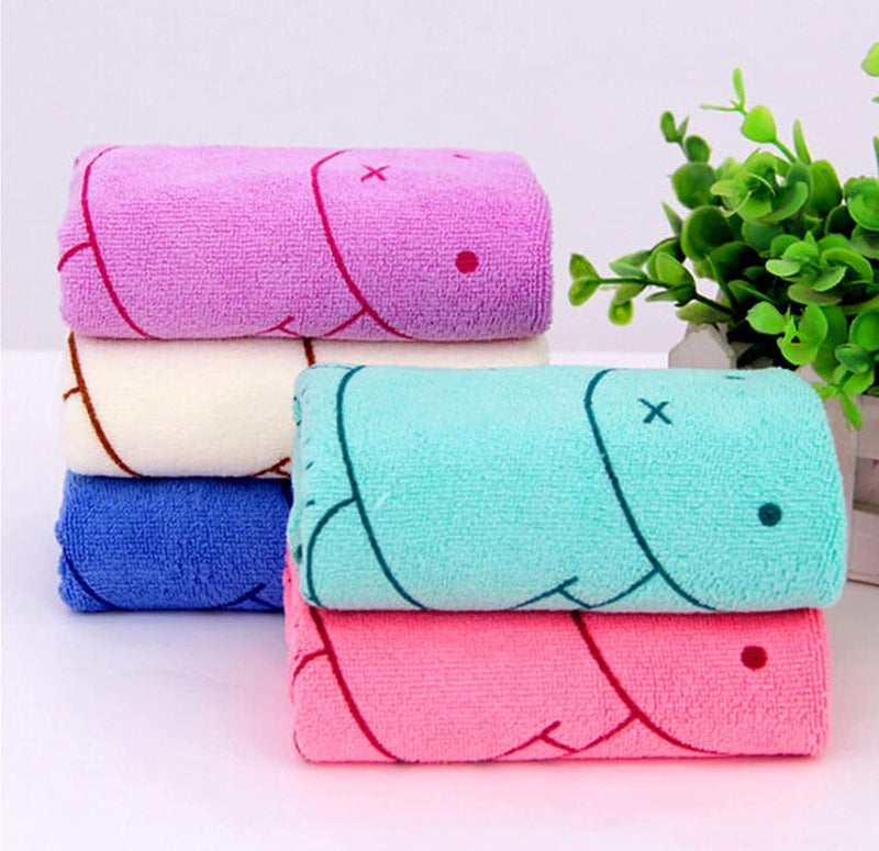 DRESSABLY Newborn Baby's Cotton Washcloth Soft Bath Towel (Colour and Prints May Vary, Medium, 60cm x 120cm) - Image 5