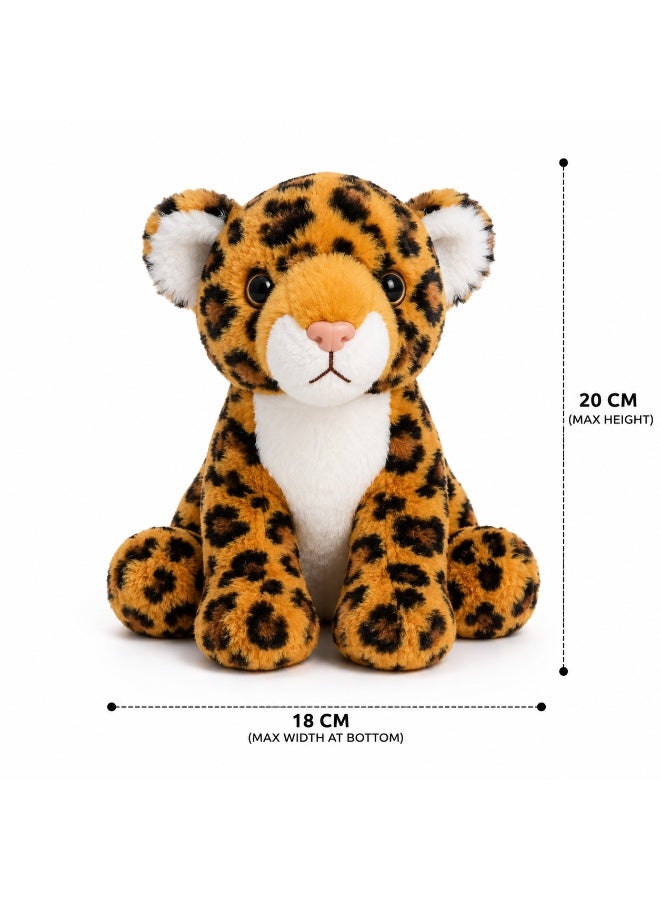Realistic Leopard Plush Doll 20 Cm Soft Stuffed Animal Toy For Kids Home Decor Gift - Image 2