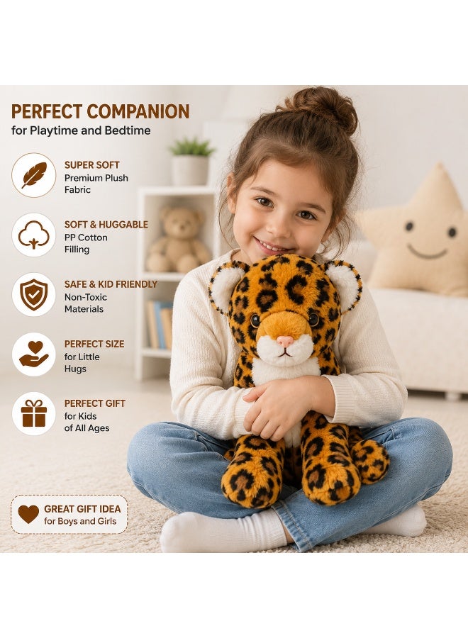 Realistic Leopard Plush Doll 20 Cm Soft Stuffed Animal Toy For Kids Home Decor Gift - Image 4