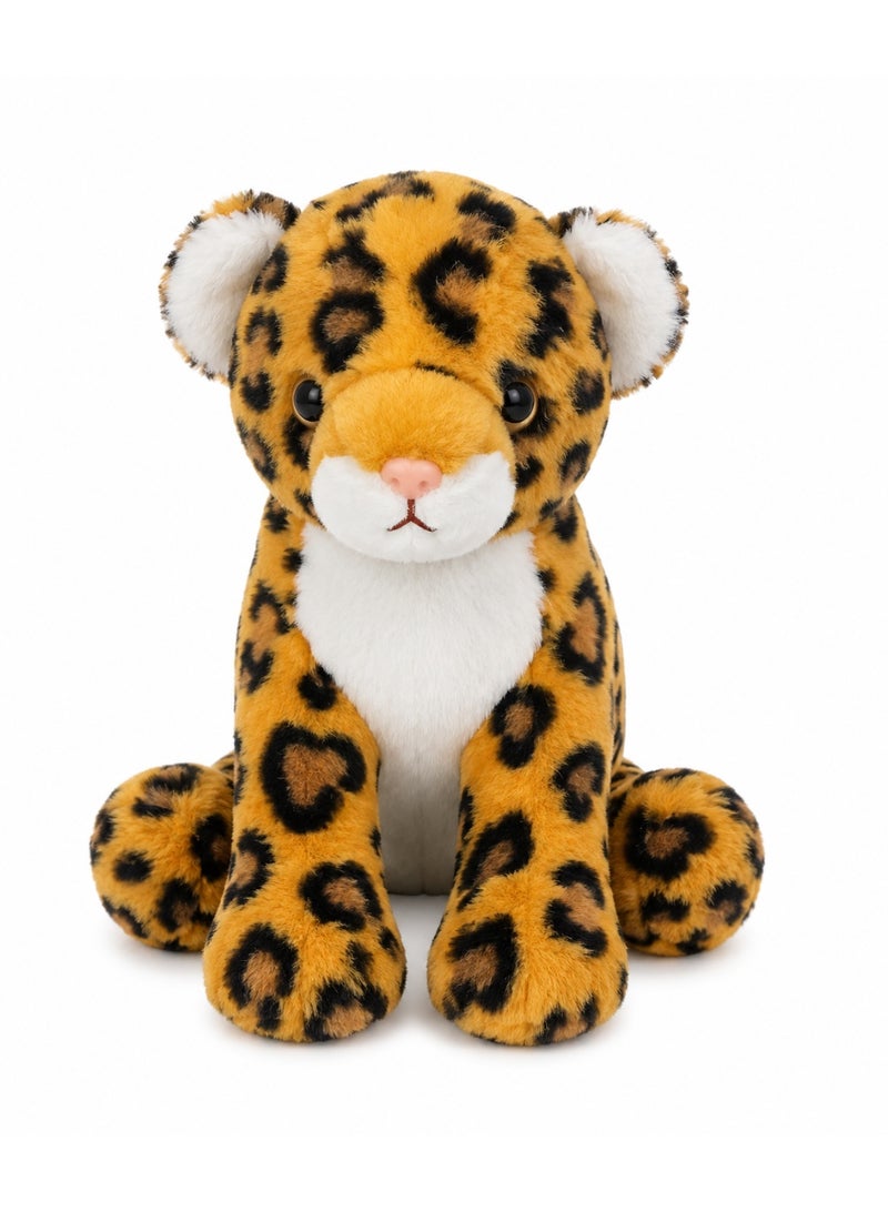 Realistic Leopard Plush Doll 20 Cm Soft Stuffed Animal Toy For Kids Home Decor Gift - Image 1