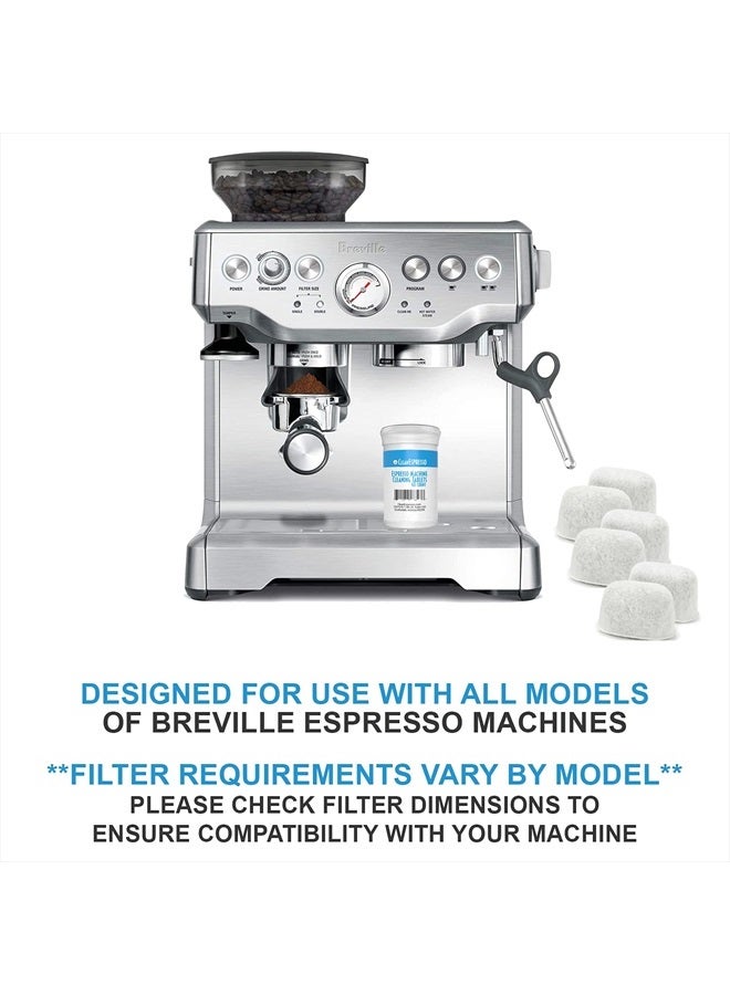 CleanEspresso Espresso Machine Cleaner - 40 Tablets and 6 Filters for Breville Machines - 2g Cleaning Tablets & Replacement Water Filters  - Image 2