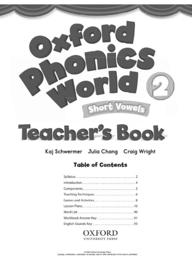 Oxford Phonics World 2 – Short Vowels Teacher’s Book - Image 3