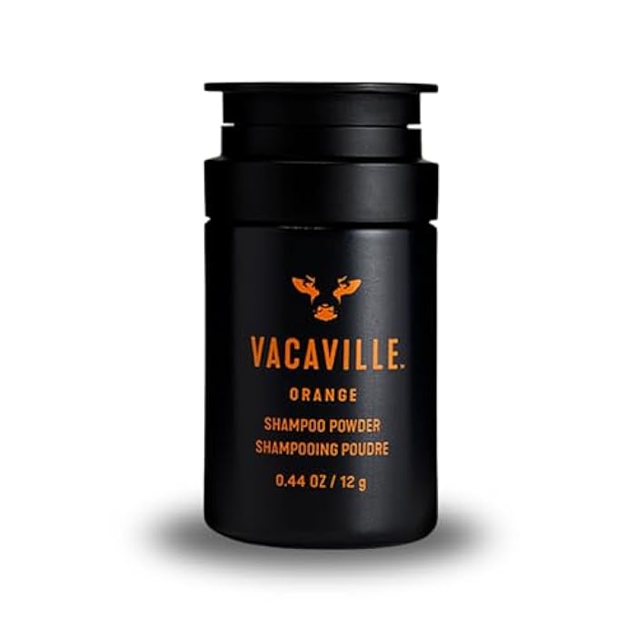 Vacaville Beauty Orange Scented Powder to Lather Shampoo for All Hair Types: Vegan, Eco-Friendly, Cruelty-Free - Add Water, Botanical Ingredients Clinically Proven to Promote Hair Growth, Travel Size - Image 1