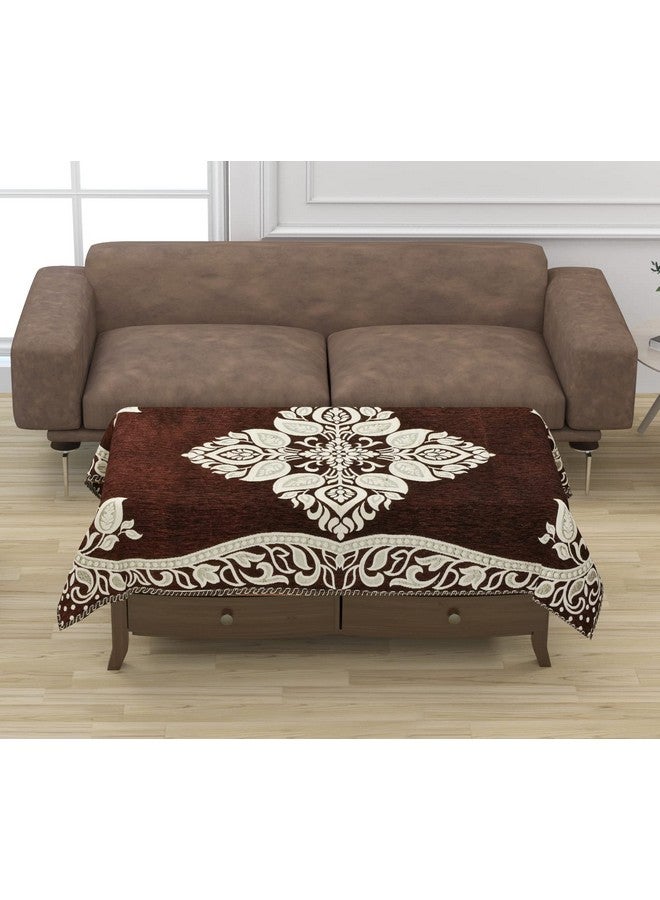 jayvaam Sofa Seater Slip Covers with Arm and Cushion and Table Cover - 3+2 Seater Velvet Sofa Cover Set for Single Sofa Couch - 5 Seater Sofa Seat Protector Slip and Back Covers, 2701_Coffee - Image 3