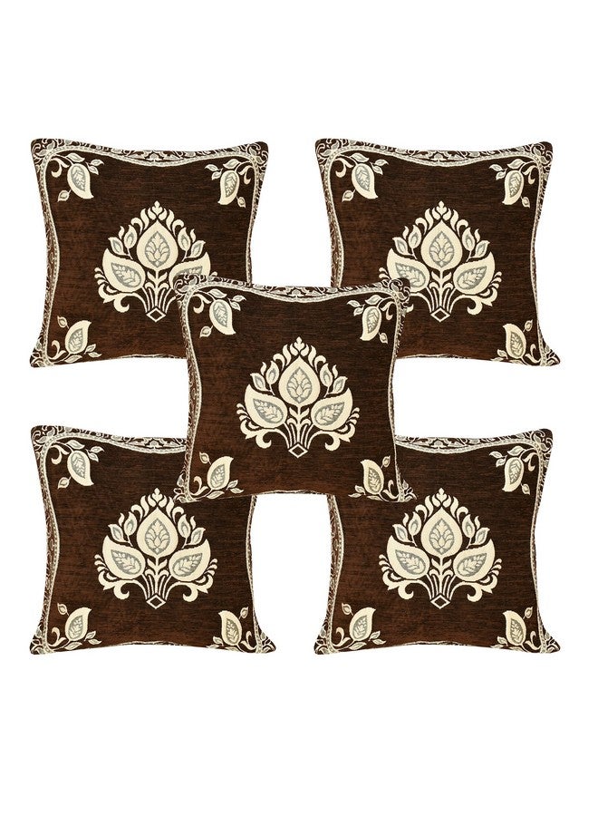 jayvaam Sofa Seater Slip Covers with Arm and Cushion and Table Cover - 3+2 Seater Velvet Sofa Cover Set for Single Sofa Couch - 5 Seater Sofa Seat Protector Slip and Back Covers, 2701_Coffee - Image 4