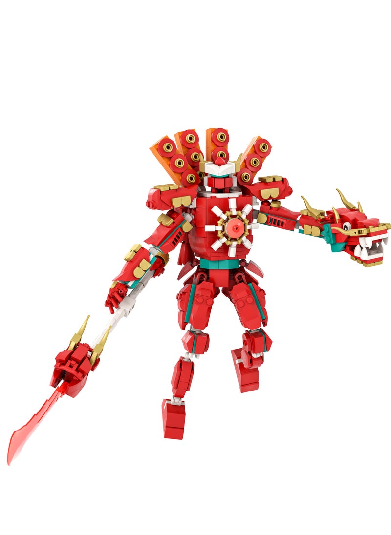 General - Skibidi Toilet Man Toy Building Blocks 549 Pcs Dragon War Audio Man Toy Ideas Toys Battle Game Model Ideas Toys Gifts For Adult And Kids - Image 1