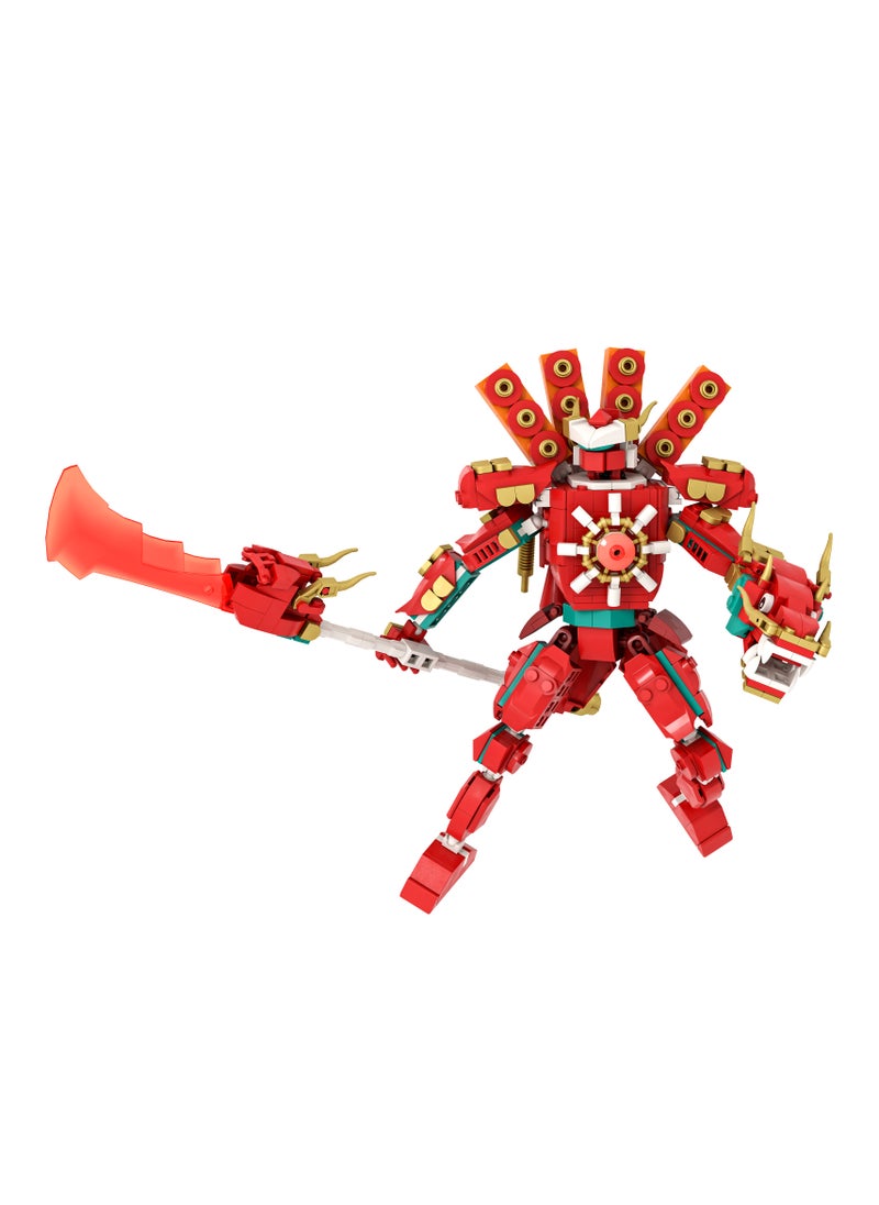 General - Skibidi Toilet Man Toy Building Blocks 549 Pcs Dragon War Audio Man Toy Ideas Toys Battle Game Model Ideas Toys Gifts For Adult And Kids - Image 1