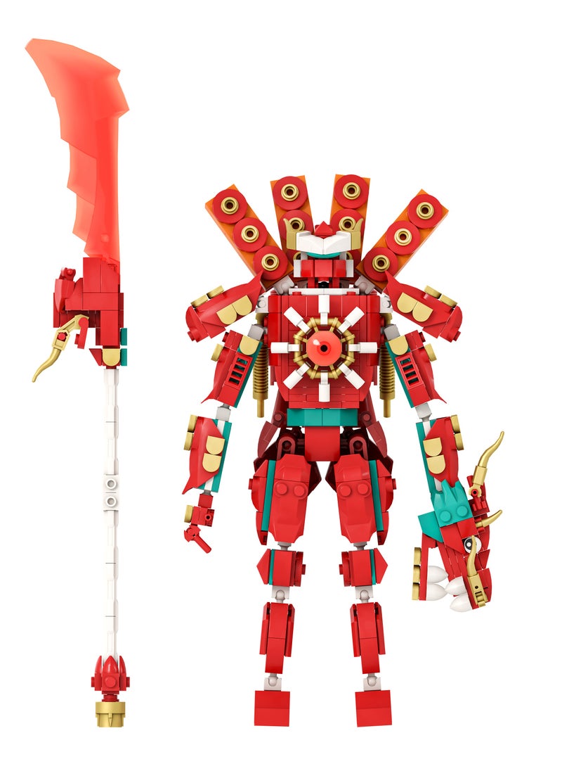 General - Skibidi Toilet Man Toy Building Blocks 549 Pcs Dragon War Audio Man Toy Ideas Toys Battle Game Model Ideas Toys Gifts For Adult And Kids - Image 1