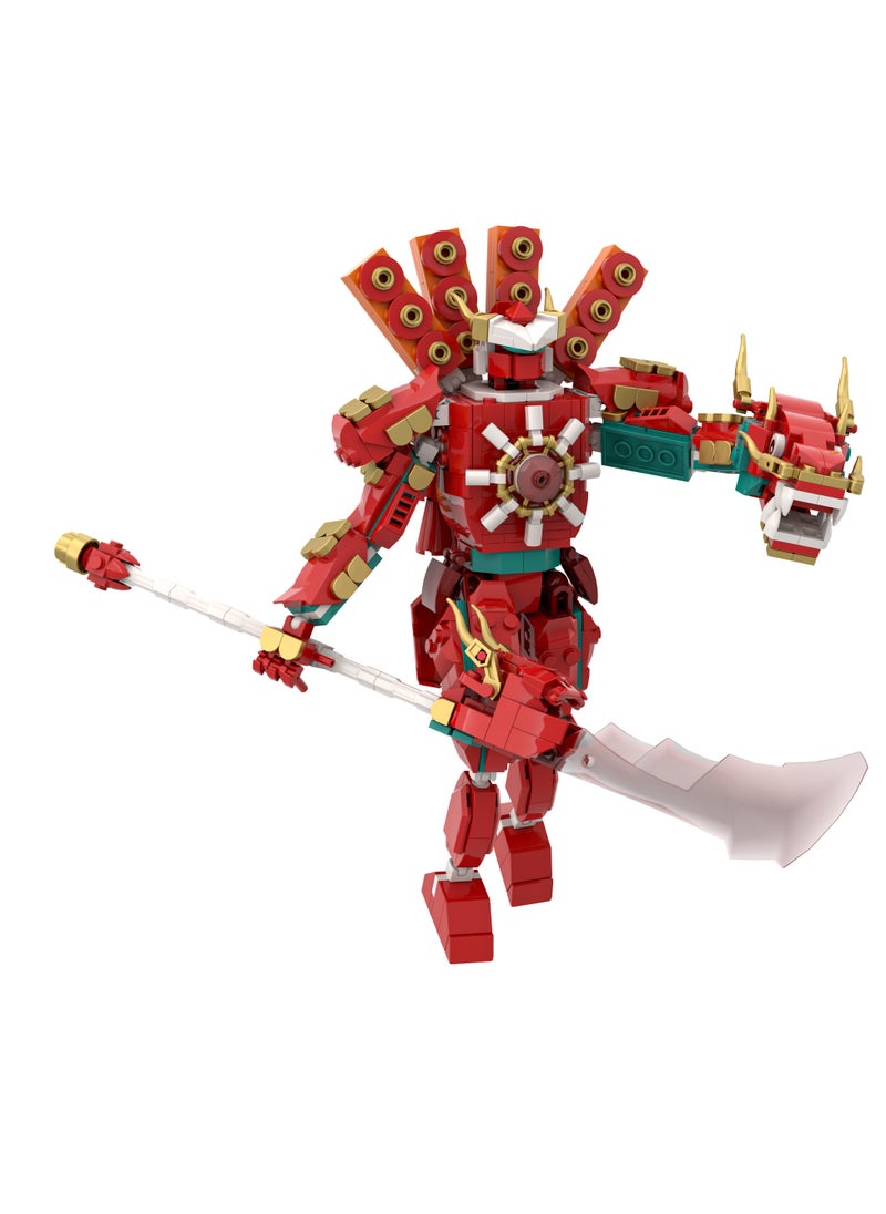 General - Skibidi Toilet Man Toy Building Blocks 549 Pcs Dragon War Audio Man Toy Ideas Toys Battle Game Model Ideas Toys Gifts For Adult And Kids - Image 1