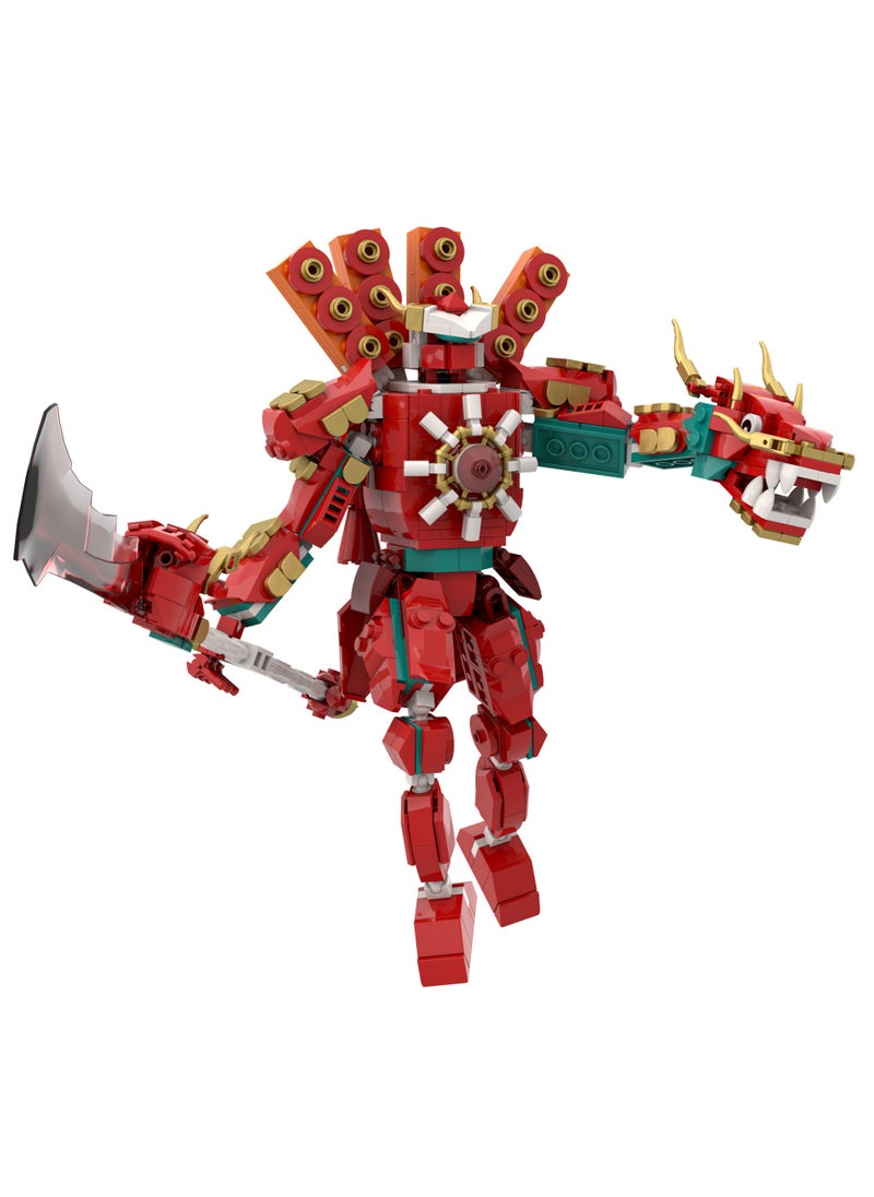 General - Skibidi Toilet Man Toy Building Blocks 549 Pcs Dragon War Audio Man Toy Ideas Toys Battle Game Model Ideas Toys Gifts For Adult And Kids - Image 1