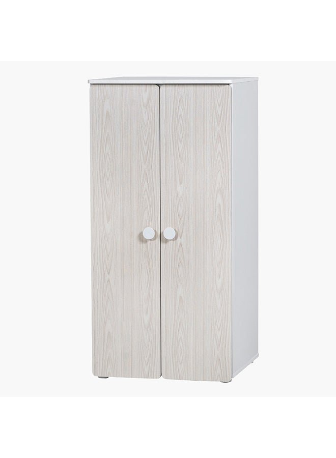 Home Box Home Box Vanilla Plus Engineering Wood 2-Door Wardrobe Beige 60 x 123 x 57 cm  - Image 3