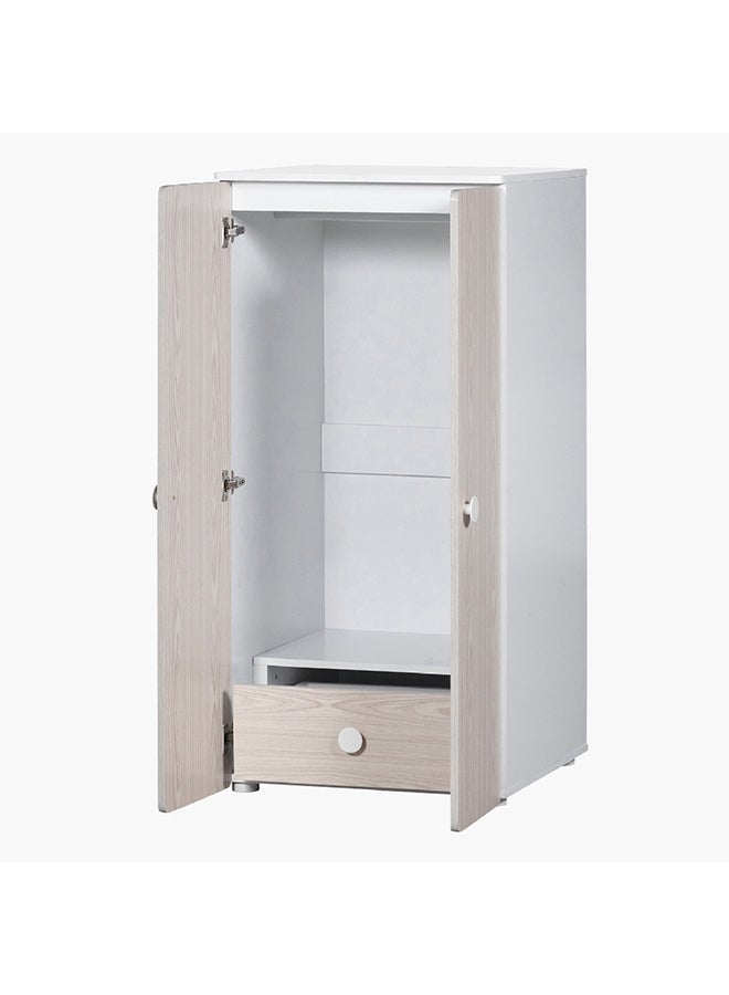 Home Box Home Box Vanilla Plus Engineering Wood 2-Door Wardrobe Beige 60 x 123 x 57 cm  - Image 5