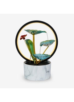 Home Elements HOME ELEMENTS Water Fountains with Ring Light for Home Decor Tabletop Indoor Desktop Showpiece Fountain for Living Room Bedroom Office Housewarming Gift Meditation Zen Water Fountain (FT_015)  - Image 5