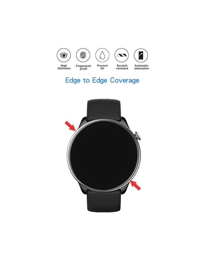 MIHENCE Compatible for Amazfit GTR Mini Screen Protector, HD Full Coverage Invisible TPU Screen Protector Compatible for GTR Mini Smart Watch (3PCS) - Image 4
