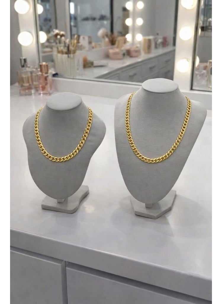 co arma Luxury necklace and chain display stand and mannequin for shops and homes, gray color, one piece only - Image 3