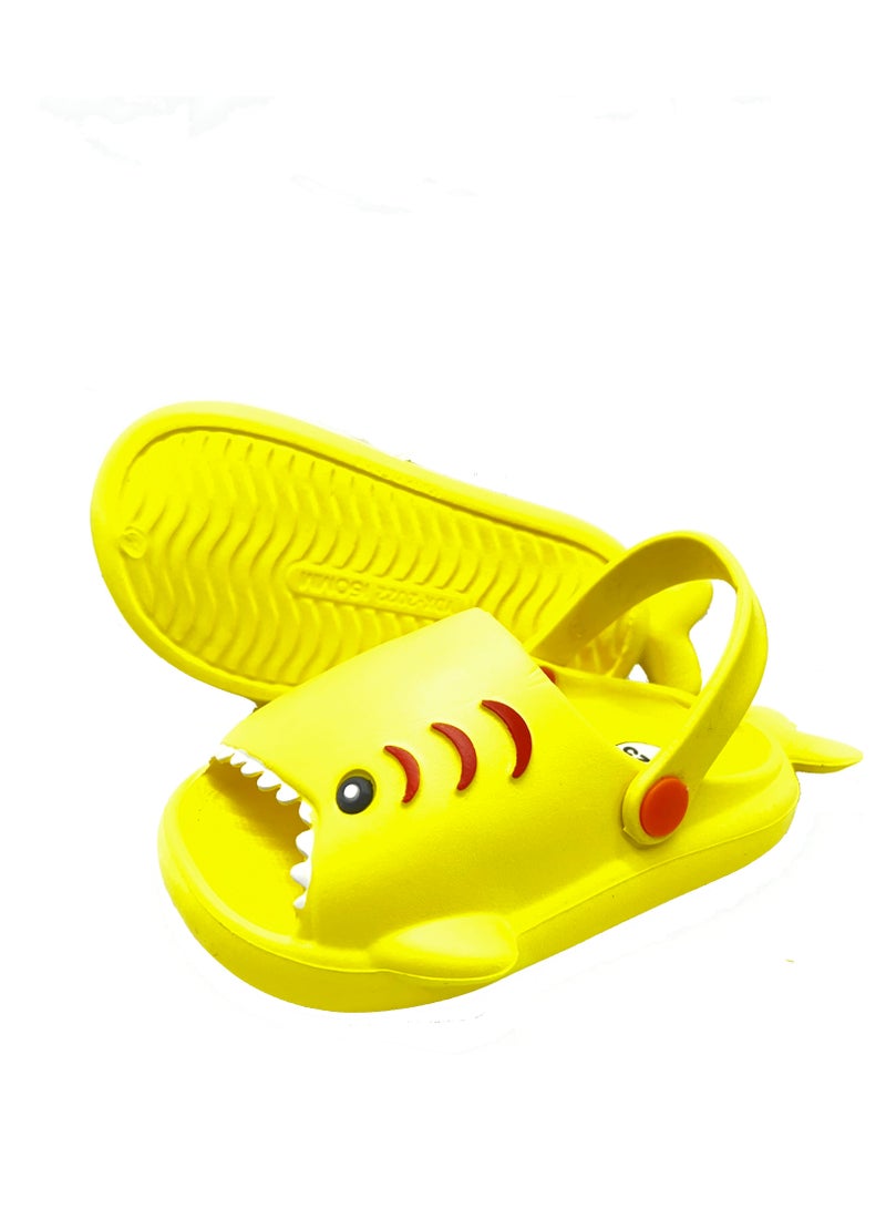 Style Kids Soft Anti Slip Shark Mouth Sandals And Slippers CZ-95-K-YL - Image 3