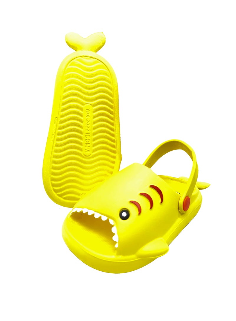 Style Kids Soft Anti Slip Shark Mouth Sandals And Slippers CZ-95-K-YL - Image 4