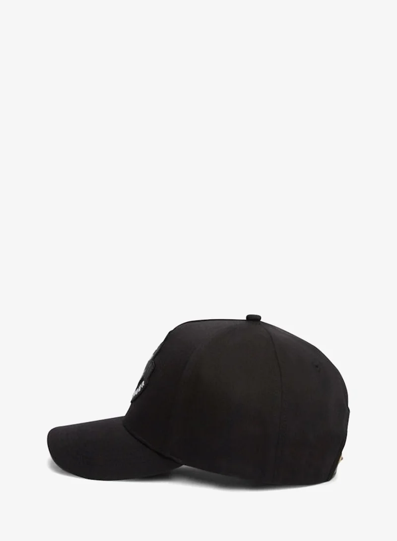 Tommy Hilfiger Black Heritage Logo Patch Embroidery Baseball Cap  | Best Price UAE