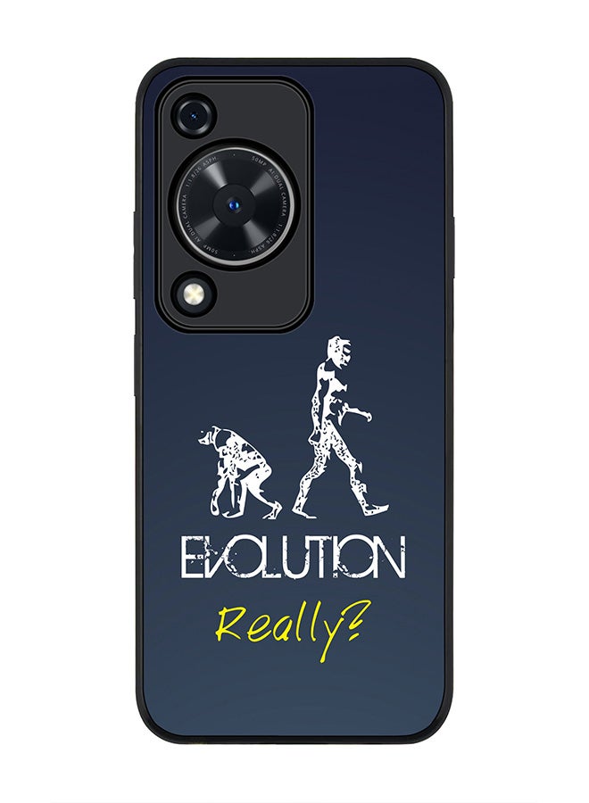 Stylizedd Rugged Black edge case for Huawei nova Y72 / Huawei Enjoy 70 4G, Slim fit Case Flexible Anti Drop TPU Gel Thin Cover - Evolution, Really (Grey) - Image 1