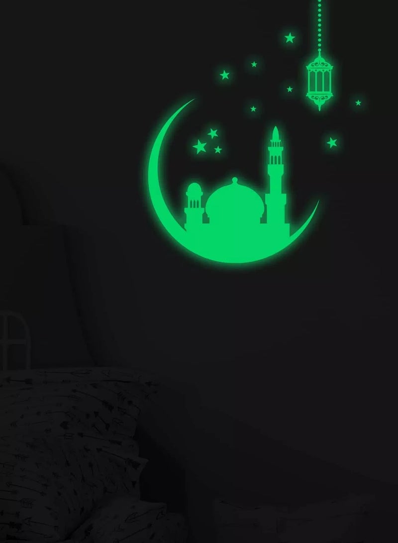 ملصق رمضان متوهج بطبعة قلعة  - Image 3