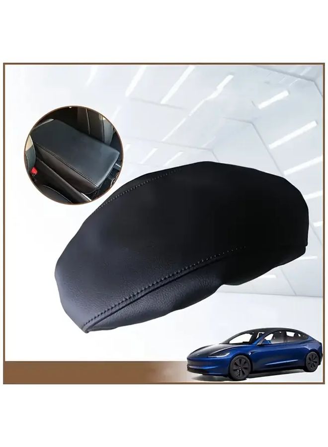 Tesla Model 3 Y Center Console Armrest Cover Protector Waterproof Black - Image 4