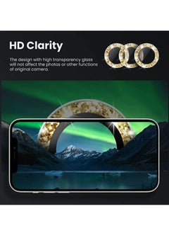 JAJEEK iPhone 13 Pro - iPhone 13 Pro Max Camera Lens Protector, 9H Tempered Glass Camera Cover Screen Protector Metal Individual Ring for iPhone 13Pro 6.1 inch iPhone 13 ProMax 6.7 inch 2021  - Image 3