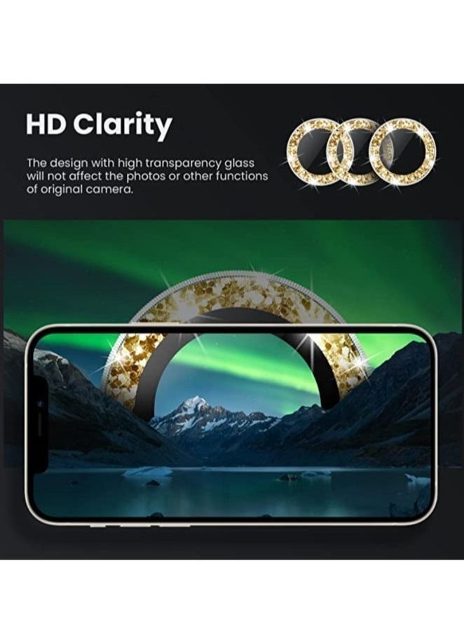 JAJEEK iPhone 13 Pro - iPhone 13 Pro Max Camera Lens Protector, 9H Tempered Glass Camera Cover Screen Protector Metal Individual Ring for iPhone 13Pro 6.1 inch iPhone 13 ProMax 6.7 inch 2021  - Image 3