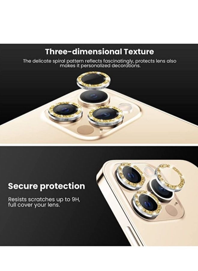 JAJEEK iPhone 13 Pro - iPhone 13 Pro Max Camera Lens Protector, 9H Tempered Glass Camera Cover Screen Protector Metal Individual Ring for iPhone 13Pro 6.1 inch iPhone 13 ProMax 6.7 inch 2021  - Image 4