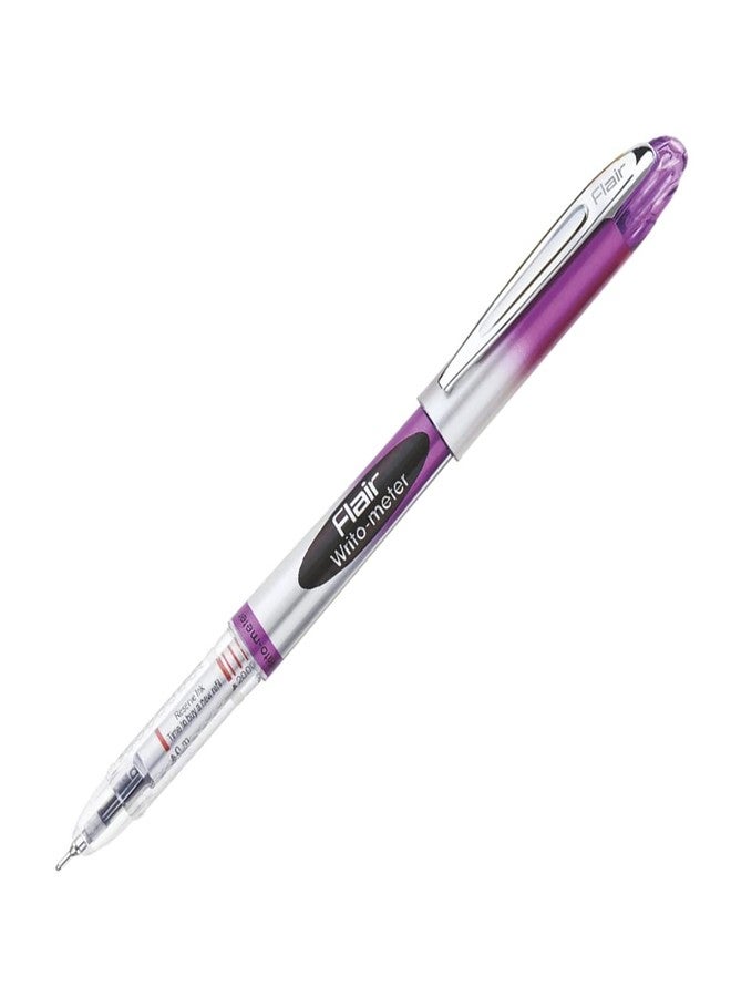 FLAIR Writometer Ball Pen Jar Pack | Stainless Steel Tip | Our Longest Writing Pens | Writes Upto 1,200 Meters | Ensures Smoothness & Durability | Blue & Black Ink, Set Of 20 Pens - Image 3