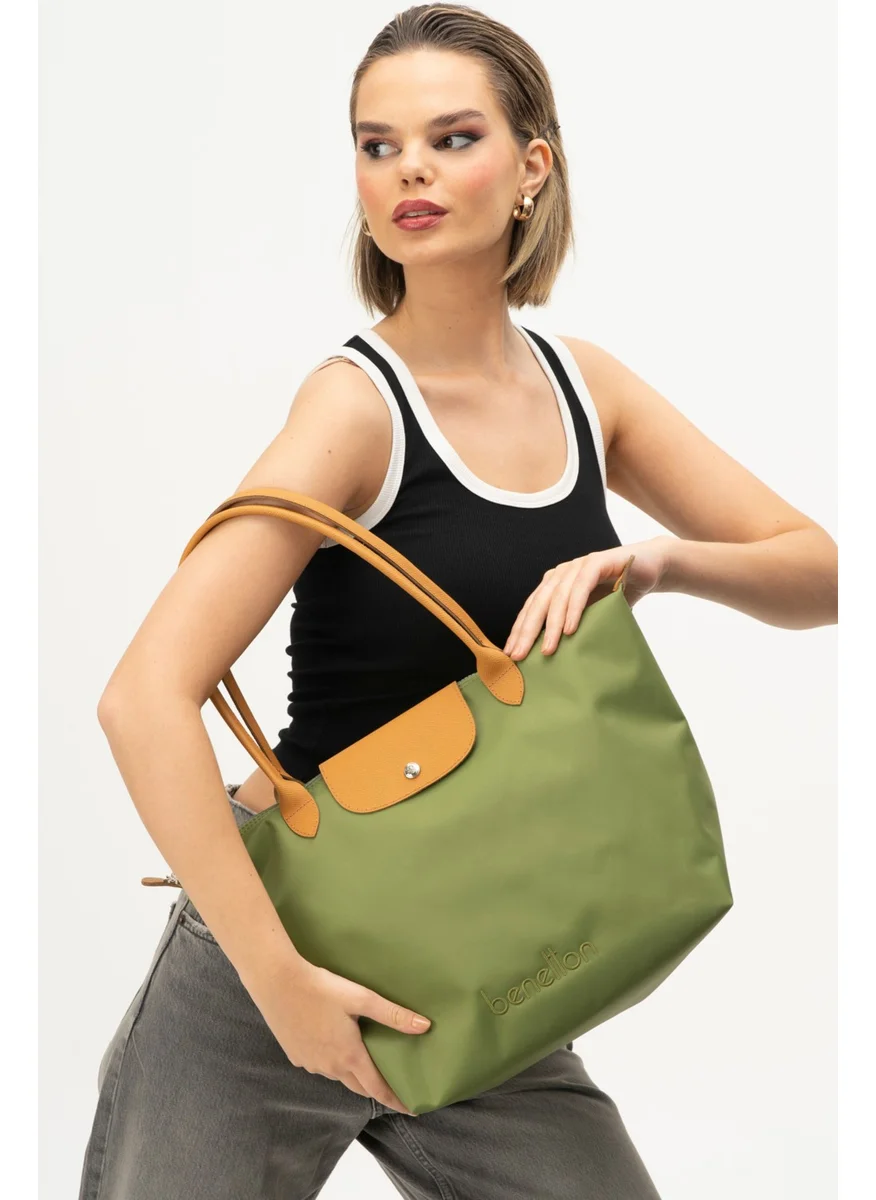UNITED COLORS OF BENETTON Benetton Women's Handbag Green-Camel BNT1355