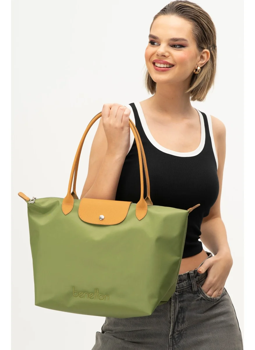 UNITED COLORS OF BENETTON Benetton Women's Handbag Green-Camel BNT1355