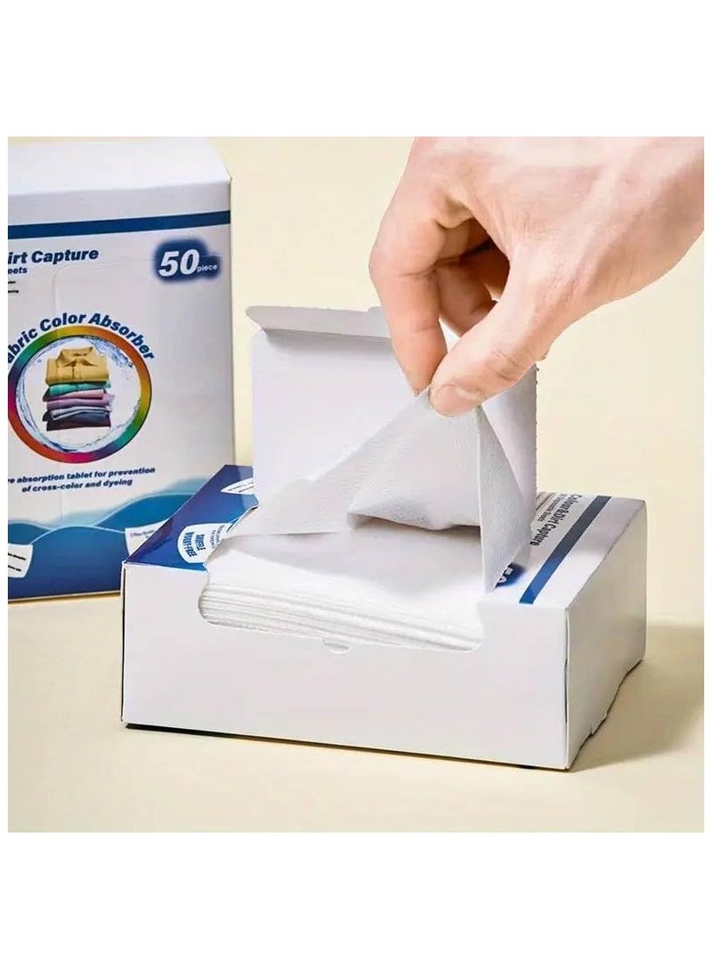 MOMENT Color & Dirt Collector Color Catchers For Laundry, 50-Pack Color Grabber Laundry Sheets Essential For Home Use Color Catcher Maintains Original Color Of Clothing - Image 2