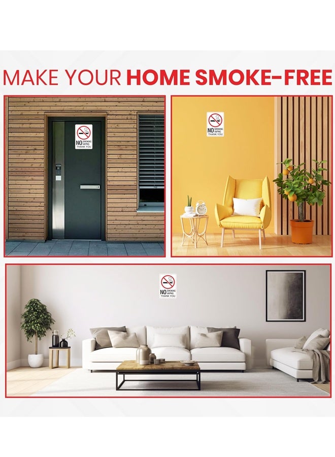 6PCS 7x10 Inch Self Adhesive Laminated No Smoking No Vaping Vinyl Stickers - Image 5