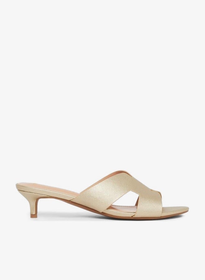 Styli Wide Strap Low Heel Mules - Image 2