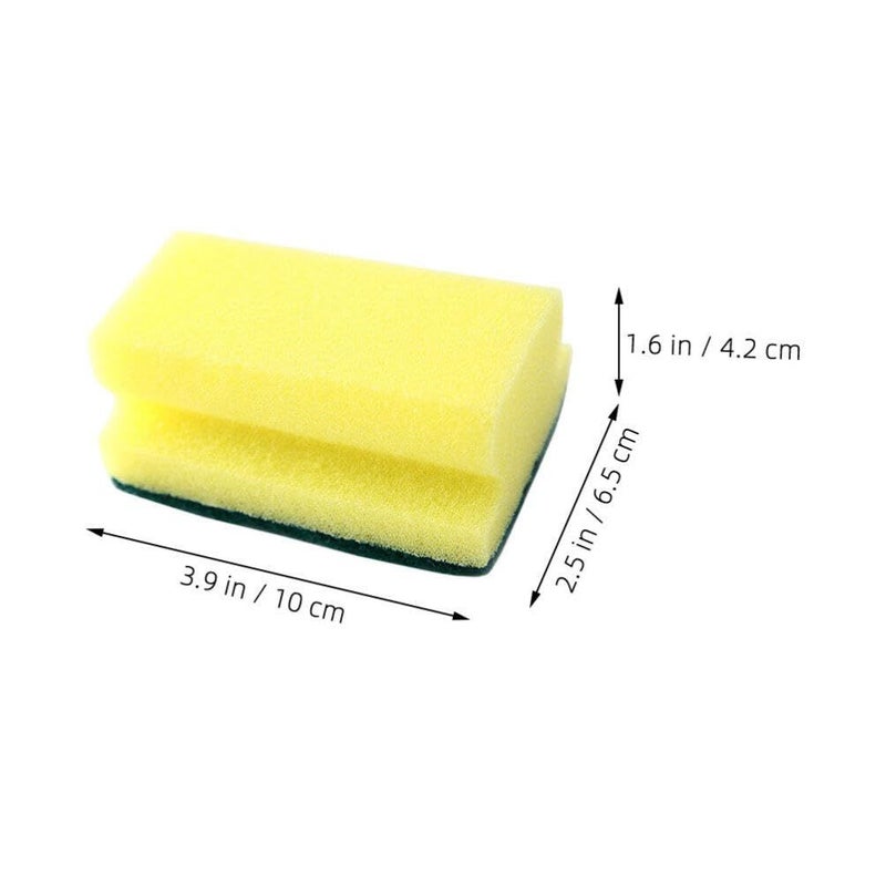 Scratch Resistant Dish Scrub Sponges 10PCS Multi Functional Kitchen Cleaning Pads - Image 4