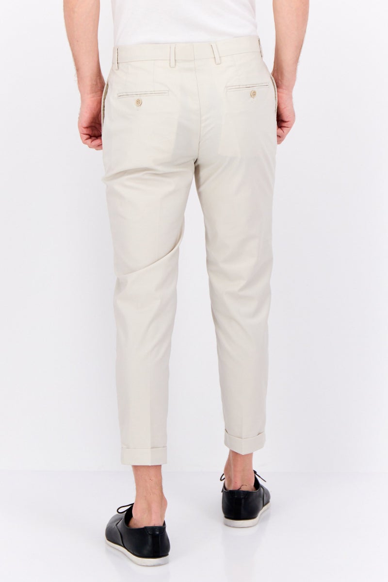 Sorbino سروال تشينو عادي للرجال، كريمي - Image 3