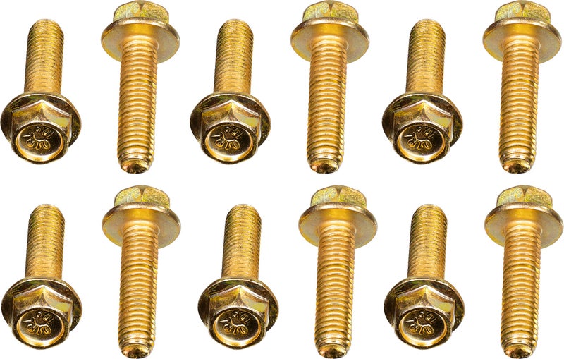APDTY 103944 Exhaust Manifold AntiCorrosion Flanged Bolt Set of 12 M8125 Grade 109 Direct Fit for The Models Listed in Compatibility Chart