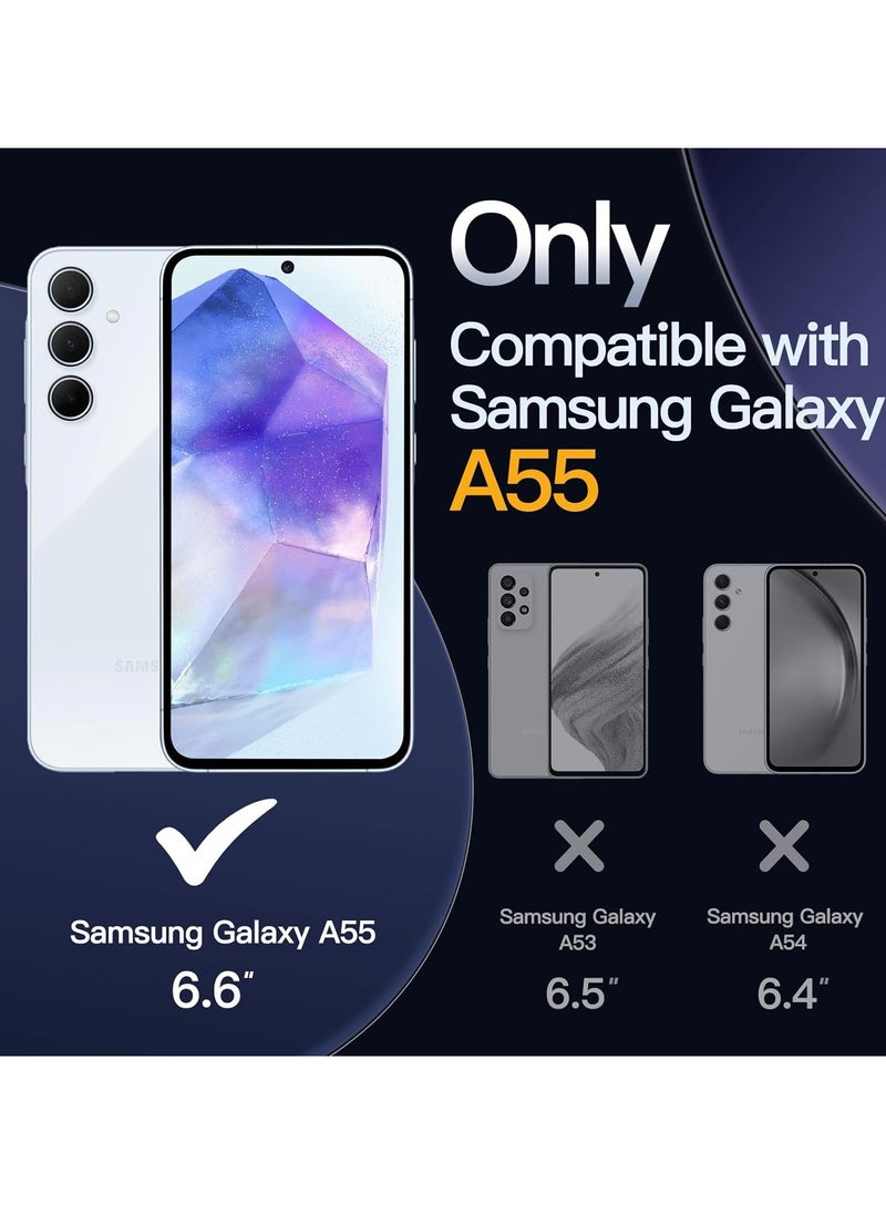 BORTONY Samsung Galaxy A55 Case Cover Flexible Soft Silicone Slim Fit Case for Galaxy A55 Anti Scratch with Inside Microfiber Lining Shockproof Protective Phone Case for Galaxy A55 Case 6.6 inch  - Image 2