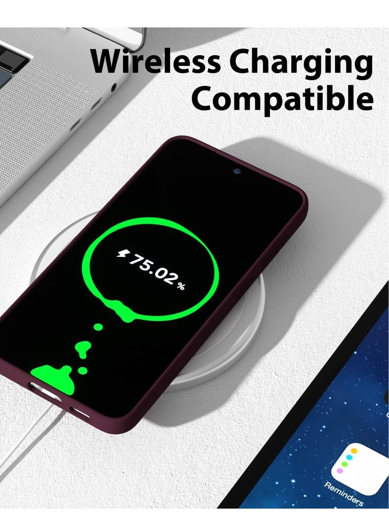 Samsung Galaxy A55 Case Cover Flexible Soft Silicone Slim Fit Case for Galaxy A55 Anti Scratch with Inside Microfiber Lining Shockproof Protective Phone Case for Galaxy A55 Case 6.6 inch