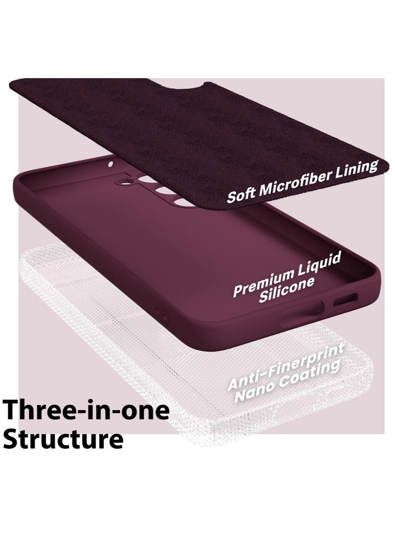 Samsung Galaxy A55 Case Cover Flexible Soft Silicone Slim Fit Case for Galaxy A55 Anti Scratch with Inside Microfiber Lining Shockproof Protective Phone Case for Galaxy A55 Case 6.6 inch